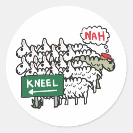 Anti Kneeling Runt Klistermärke