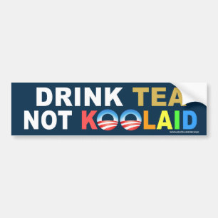 anti Koolaid för Obama "drinkTea inte" Bildekal