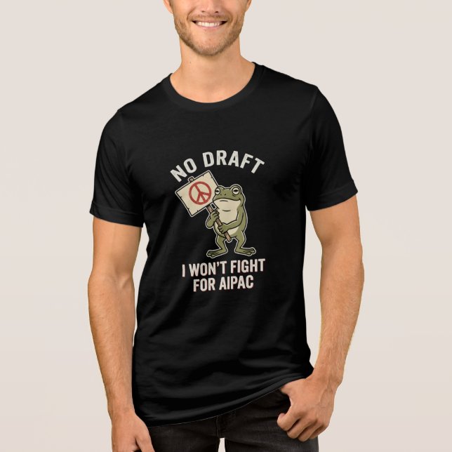Anti-krigsgroda Inga utkastningar Iran T Shirt (Framsida)