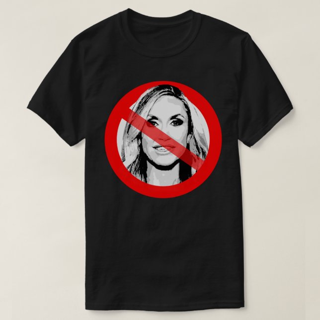 Anti-Lara Trump som korsas ut Ansikte T Shirt (Design framsida)