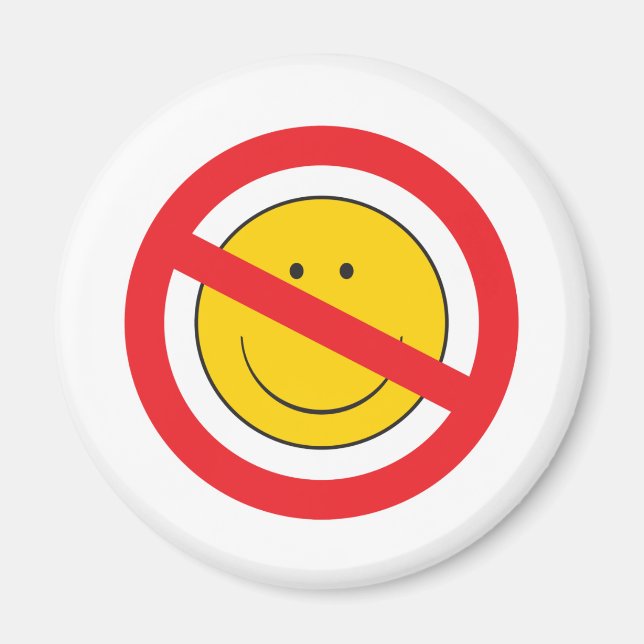 Anti-Leende Ansikte Magnet (Framsidan)