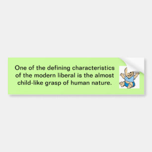 anti-liberal person bildekal