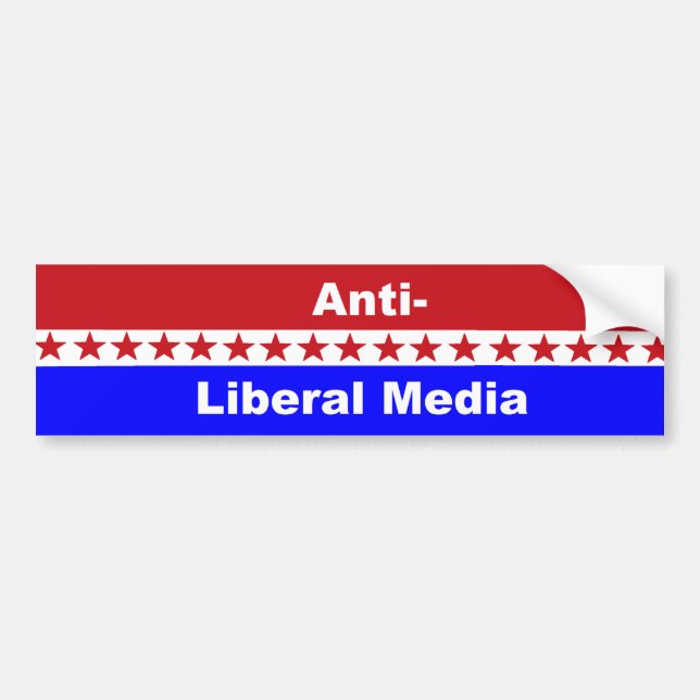 Anti-Liberal person massmedia Bildekal (Framsidan)