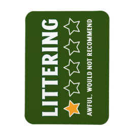 Anti-Littering Earth Day Magnet