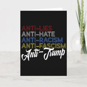 Anti lögner Anti hat Anti rasism Anti fascism Anti Kort