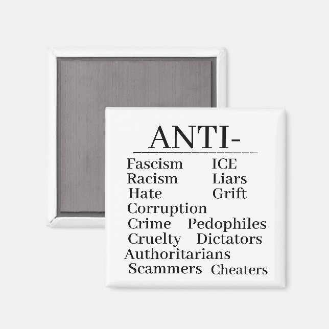 Anti-magnet Magnet (Front/Back)