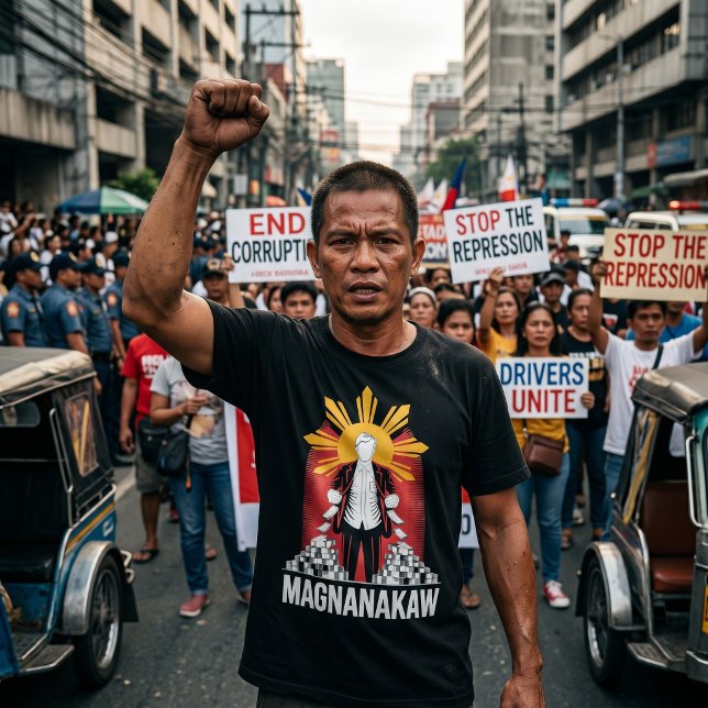 Anti Marcos filippinsk korruptionsprotest T Shirt (Skapare uppladdad)