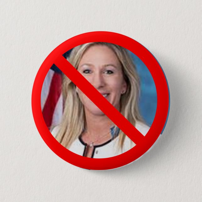 Anti Marjorie Taylor Greene Button Knapp (Framsida)