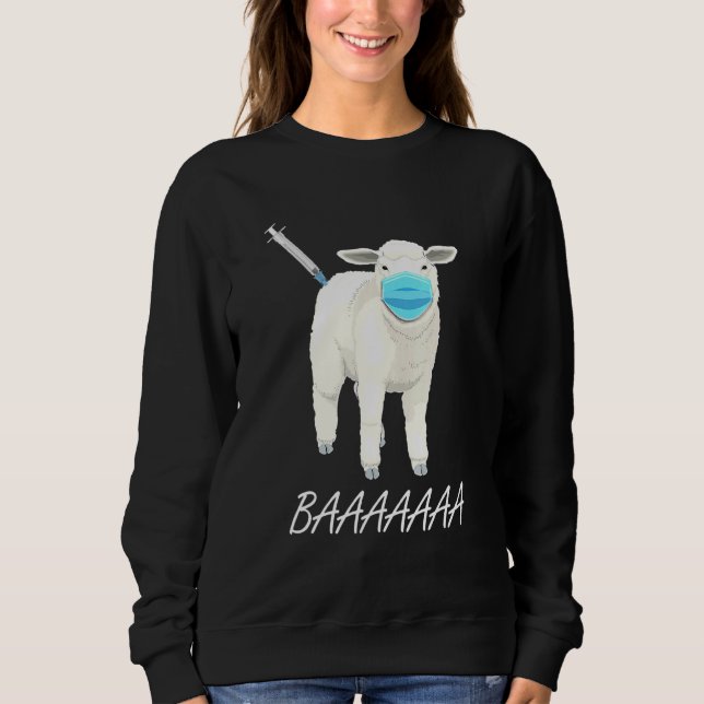 Anti-mask för får- eller fårskydd mot vaccin t shirt (Framsida)