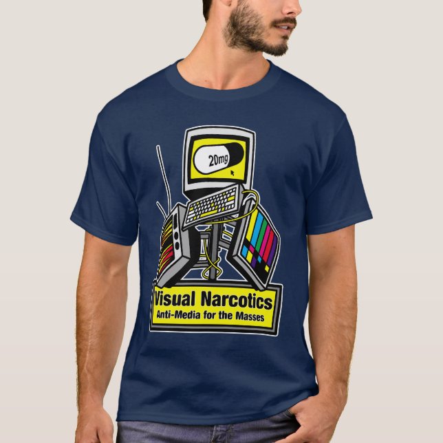 Anti-Massmedia för samlas skjortan T-shirt (Framsida)