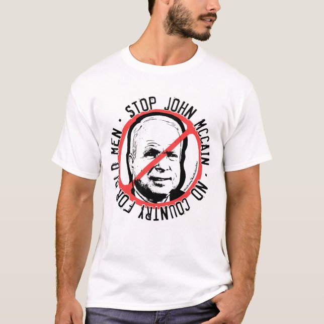 Anti-McCain cirkla T-shirt (Framsida)