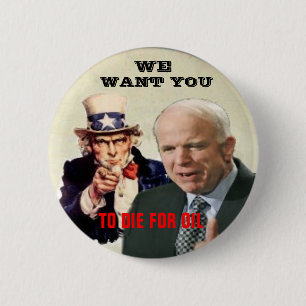 Anti-McCain/Uncle Sam knäppas Knapp