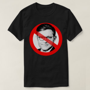Anti Mike Johnson korsade ut Ansikte T Shirt