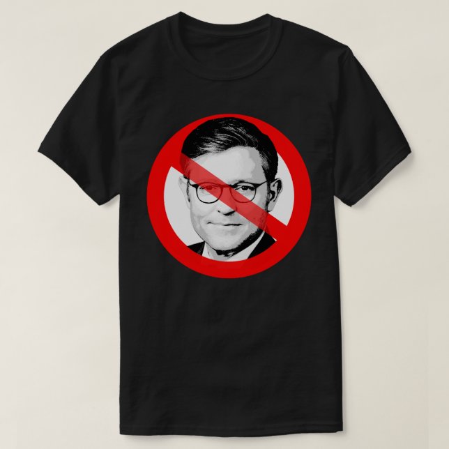 Anti Mike Johnson korsade ut Ansikte T Shirt (Design framsida)