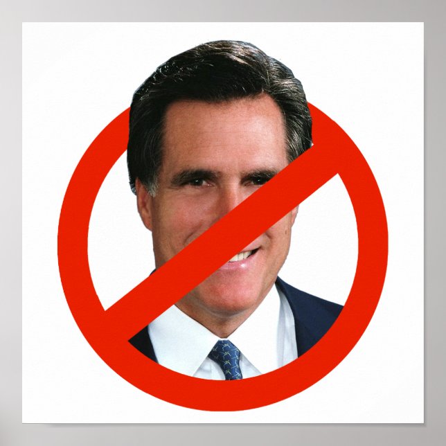 ANTI MITT ROMNEY POSTER (Framsidan)