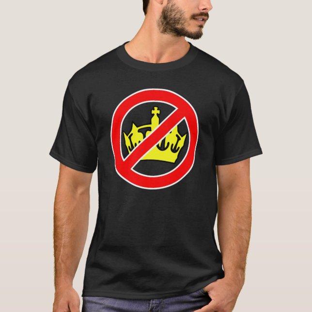 Anti--monarchy/republikanT-tröja Tee (Framsida)
