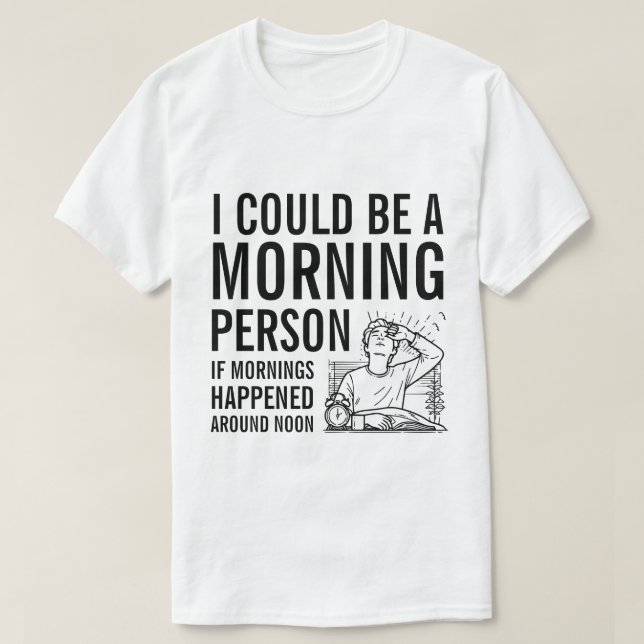 Anti-Morgonklubb T-Shirt (Design framsida)