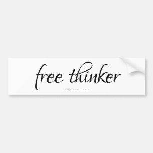 Anti New World Order Free Thinker Oberoende Bildekal
