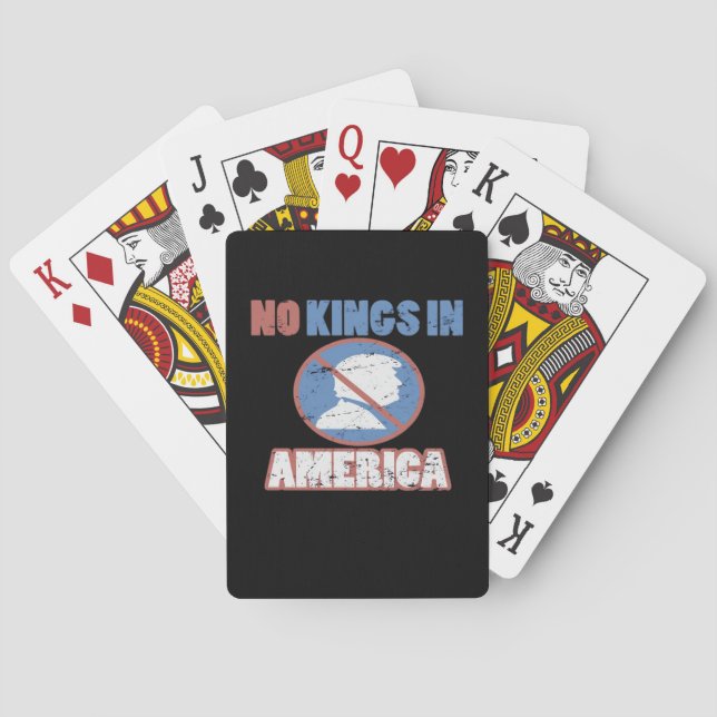 Anti- No Kings In America Classic Casinokort (Baksidan)