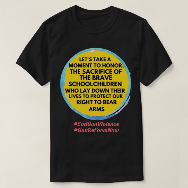 Anti NRA 2022 Common Sense Gun Control Gun Refor T Shirt (Design framsida)