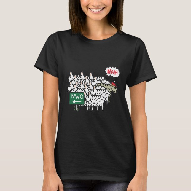 Anti NWO New World Order T Shirt (Framsida)