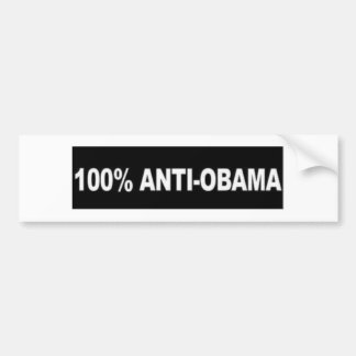 Anti-Obama 100% Bildekal