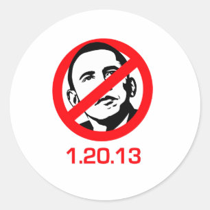 Anti-Obama - 1.20.13 Runt Klistermärke