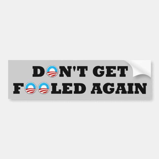 Anti Obama 2012 Bildekal (Framsidan)