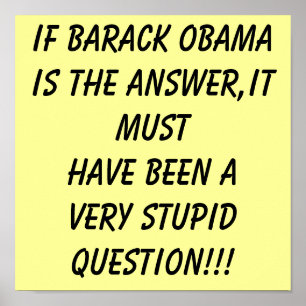 ANTI OBAMA AFFISCH