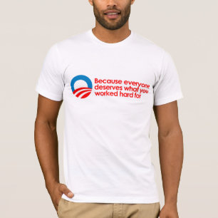 Anti-Obama - alla förtjänar vad du fungerar hår Tee