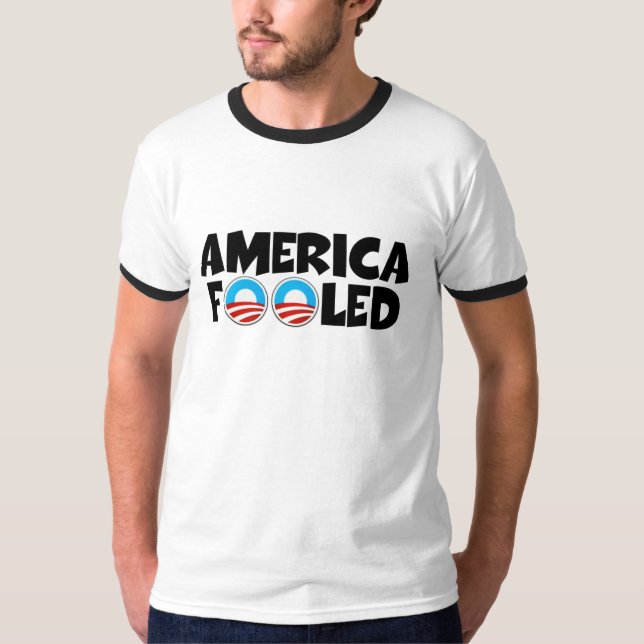Anti Obama, Amerika bedrog Tee (Framsida)