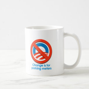 ANTI-OBAMA - ÄNDRA ÄR FÖR ATT PARKERA MÄTER KAFFEMUGG