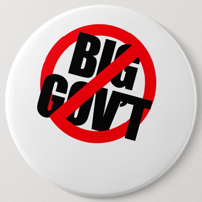 Anti-Obama - anti-Big Government Knapp (Framsida)