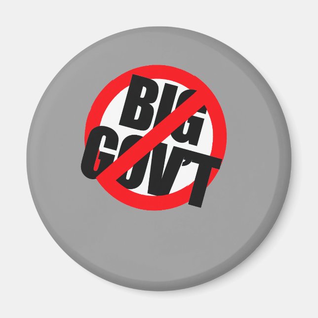 Anti-Obama - anti-Big Government Magnet (Framsidan)