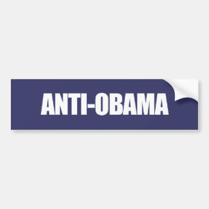 Anti-Obama - AntiObama vit Bildekal