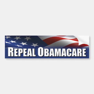 Anti Obama - avskaffande OBAMACARE Bildekal