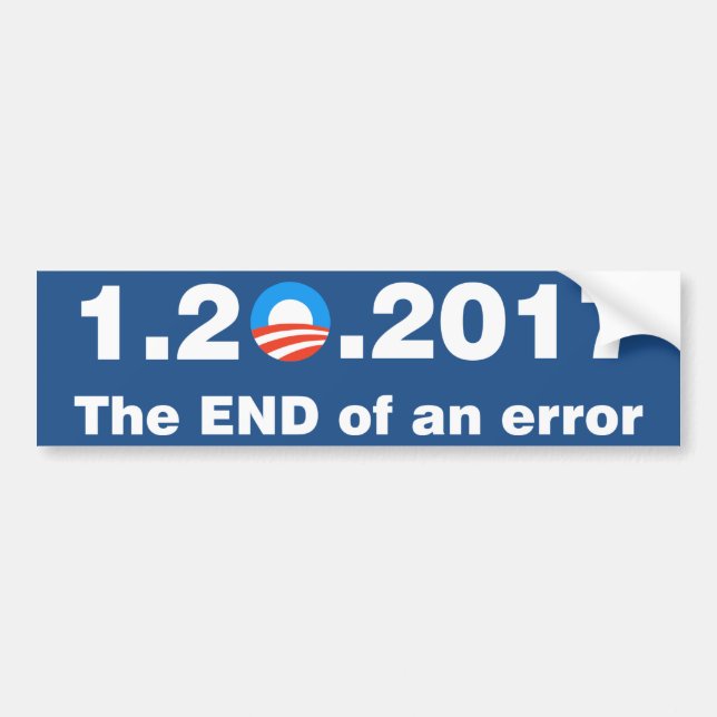 Anti Obama avsluta av ett fel Bildekal (Framsidan)