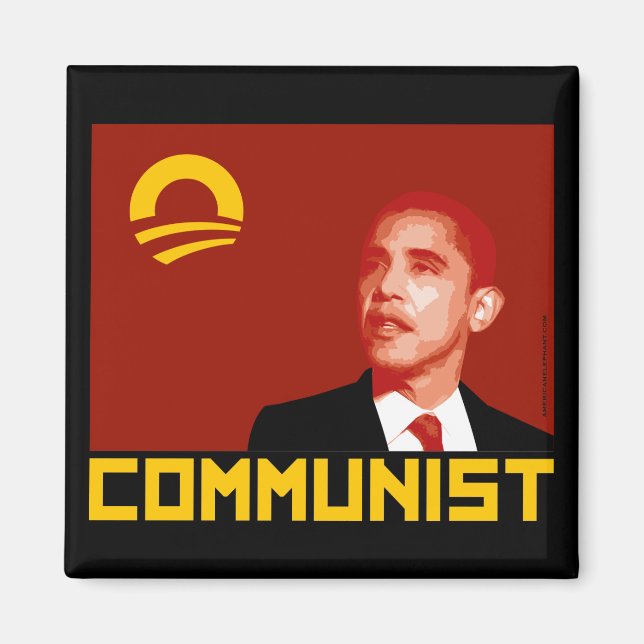 Anti-Obama: Barack Obama-kommunisten Magnet (Framsidan)