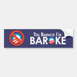 Anti-Obama - Baroke bildekal