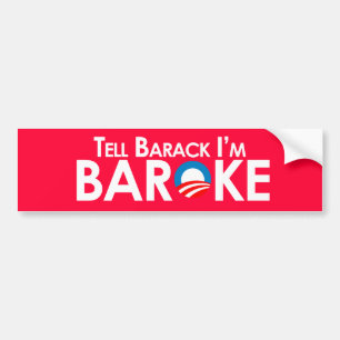 Anti-Obama - Baroke bildekal