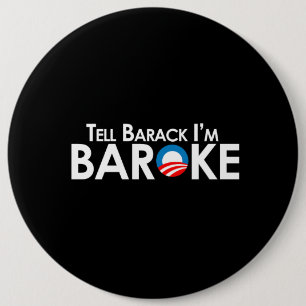 Anti-Obama - Baroke bildekal Knapp