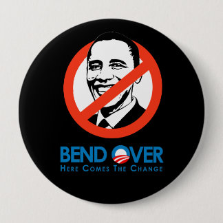 Anti-Obama - Bend over för förändring Knapp