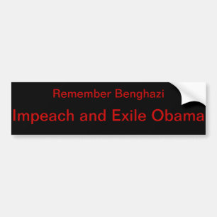 Anti-Obama Benghazi Bildekal