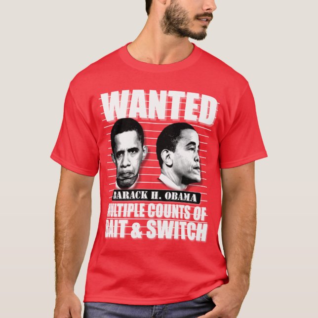 Anti Obama bete och kopplar T Shirt (Framsida)