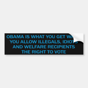 Anti Obama bildekal