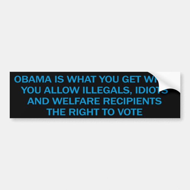 Anti Obama bildekal (Framsidan)