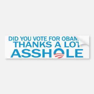 Anti Obama bildekal