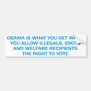 Anti Obama bildekal