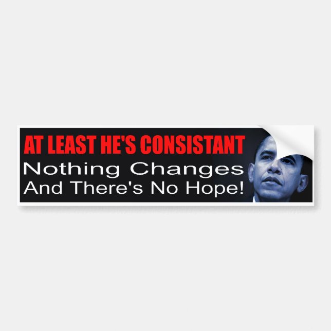 Anti-Obama bildekal (Framsidan)