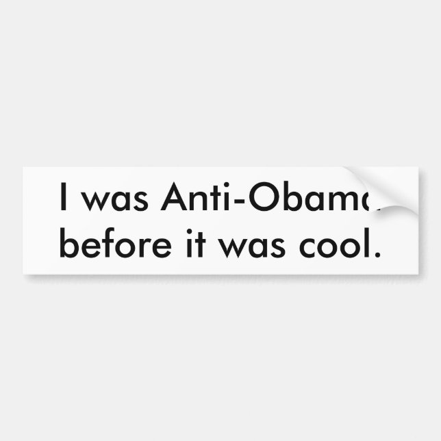 Anti-Obama bildekal (Framsidan)